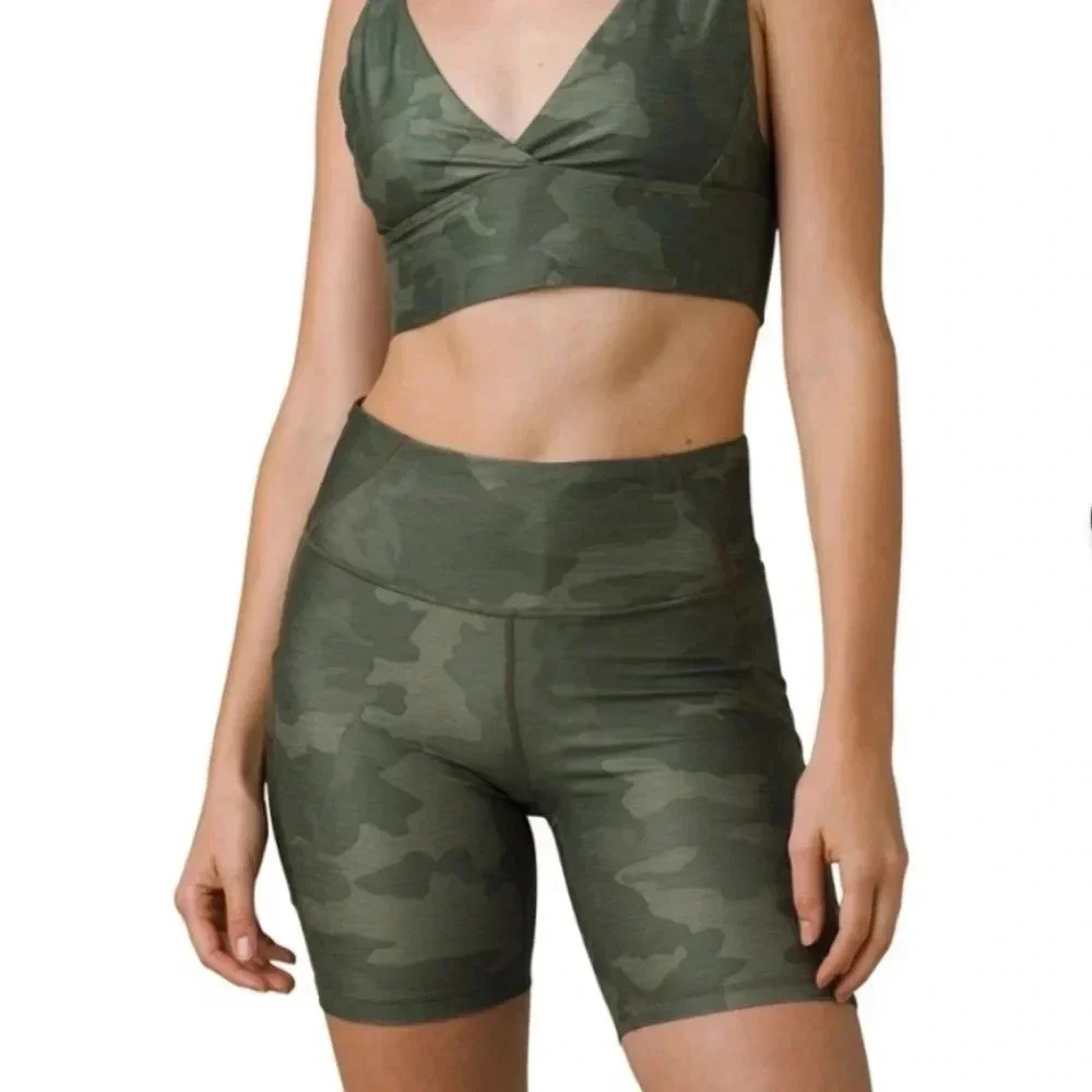 PRANA Electa Shorts Sage Camo Size XS NEW